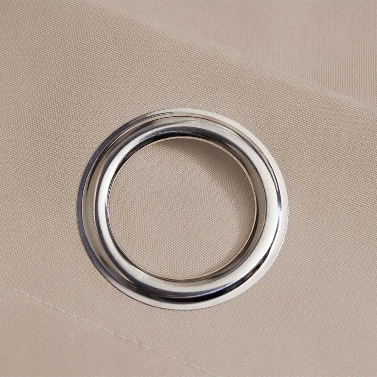 5 x Waterproof Beige Curtains +Curtain bands NEW - Image 2