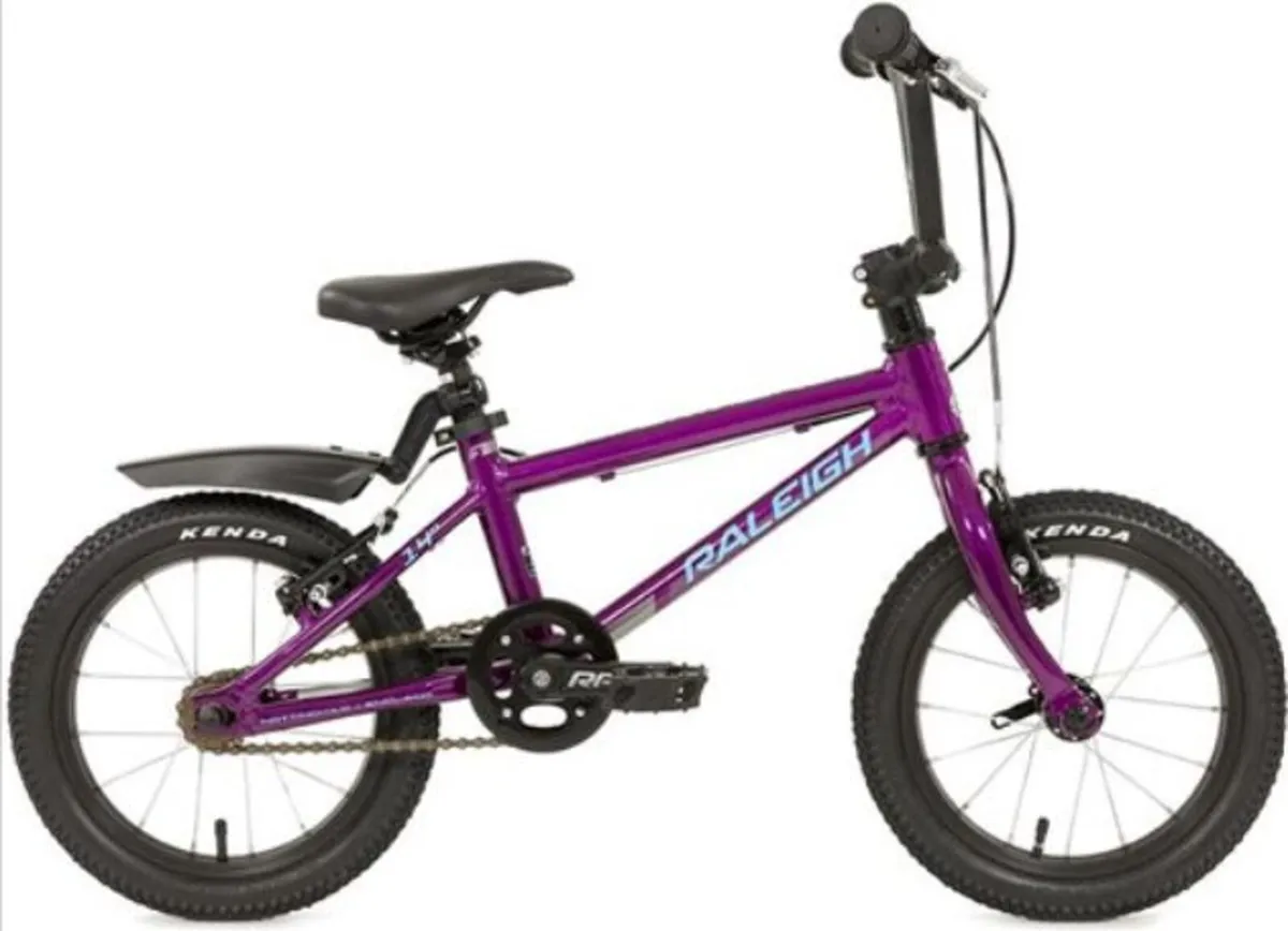 Raleigh Kids Mountain Bike 14” –  Like New - Image 1