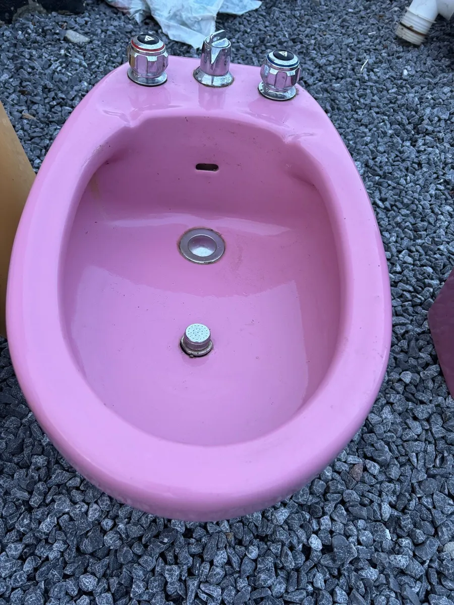 Vintage cast iron bath and bidet - Image 1