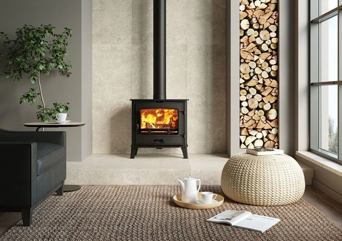 Stovax County 5 Wide Wood Burning Stove - Image 2