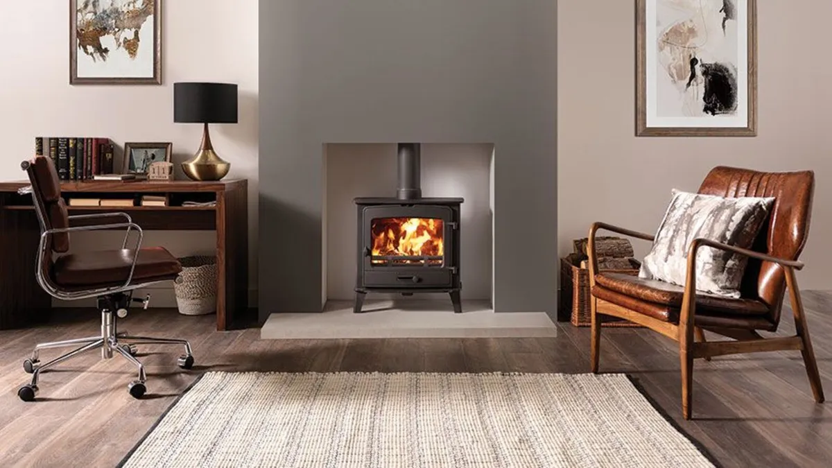 Stovax County 5 Wide Wood Burning Stove - Image 1