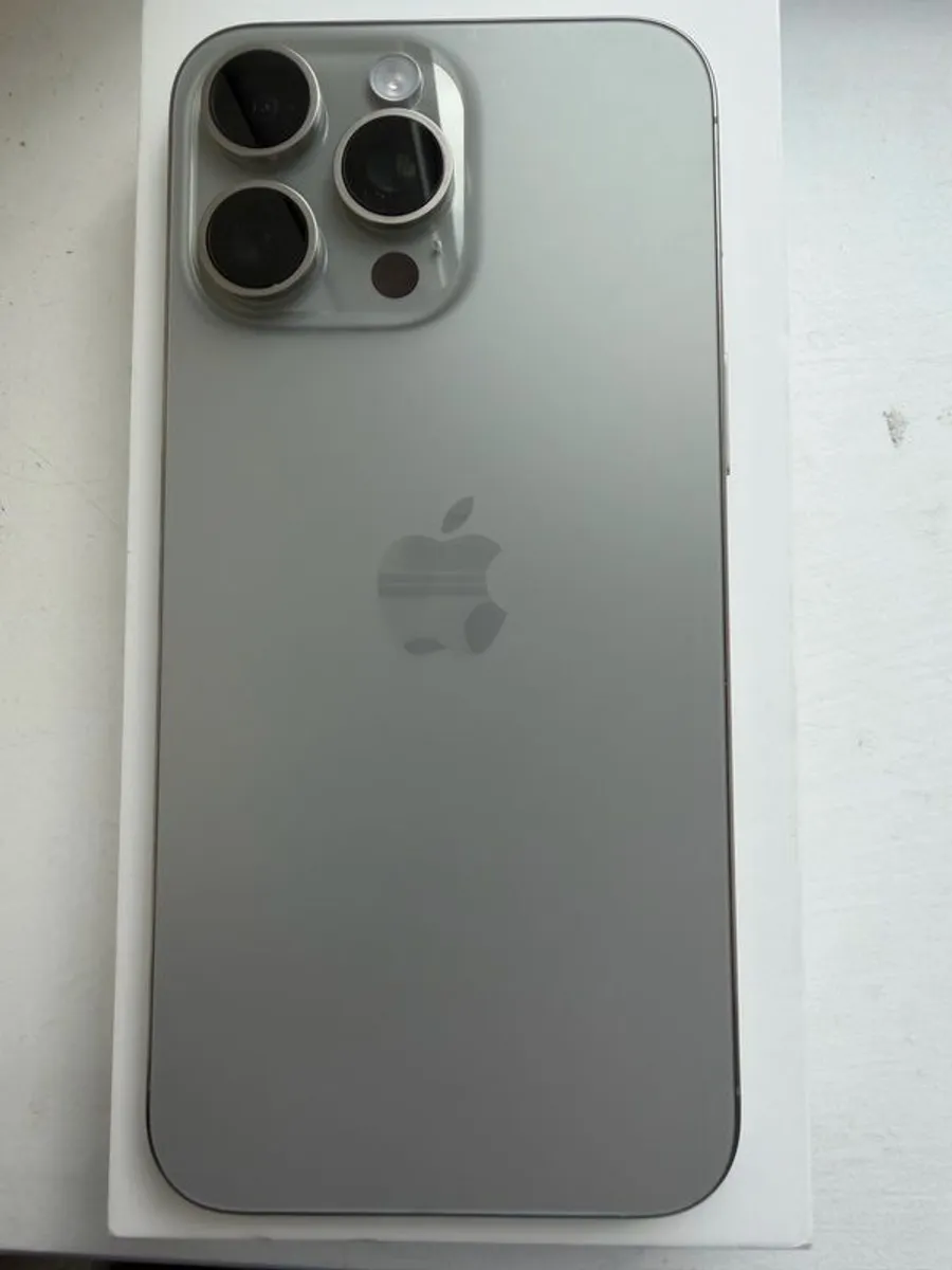 iphone 15 pro max 256GB natural titanium condition like new - Image 2