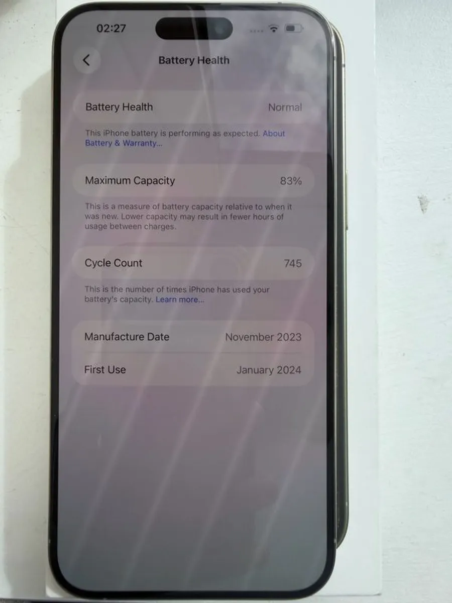 iphone 15 pro max 256GB natural titanium condition like new - Image 4