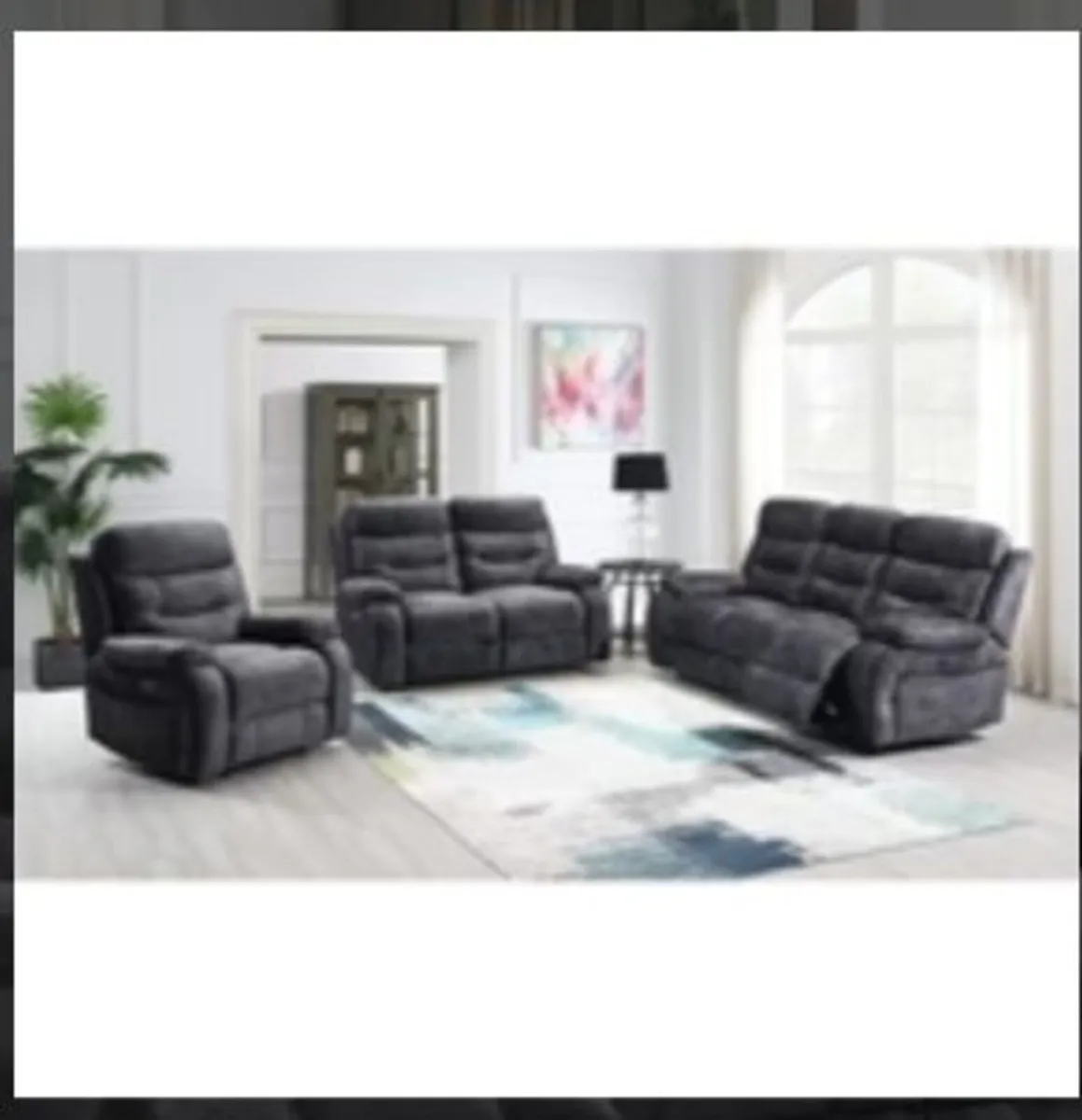 Carrie Electric Reclining 3 Seater Sofa - Image 2