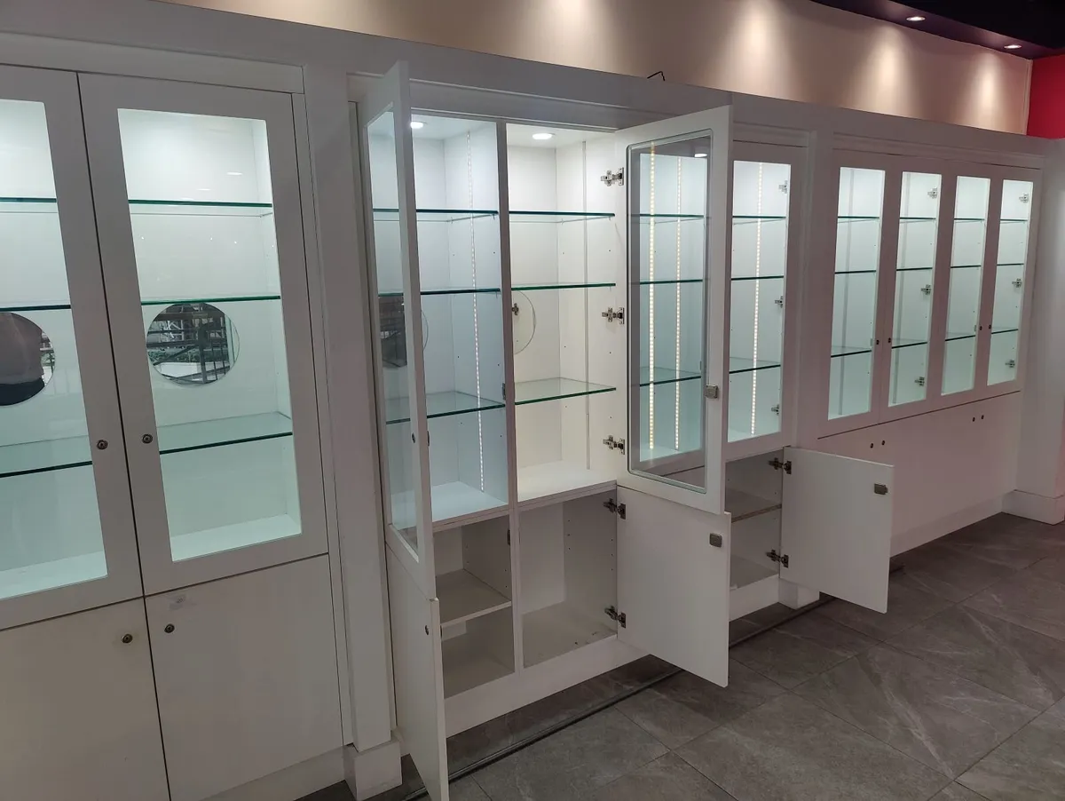 Premium Retail Display Units – Glass Wall Cabinets - Image 2