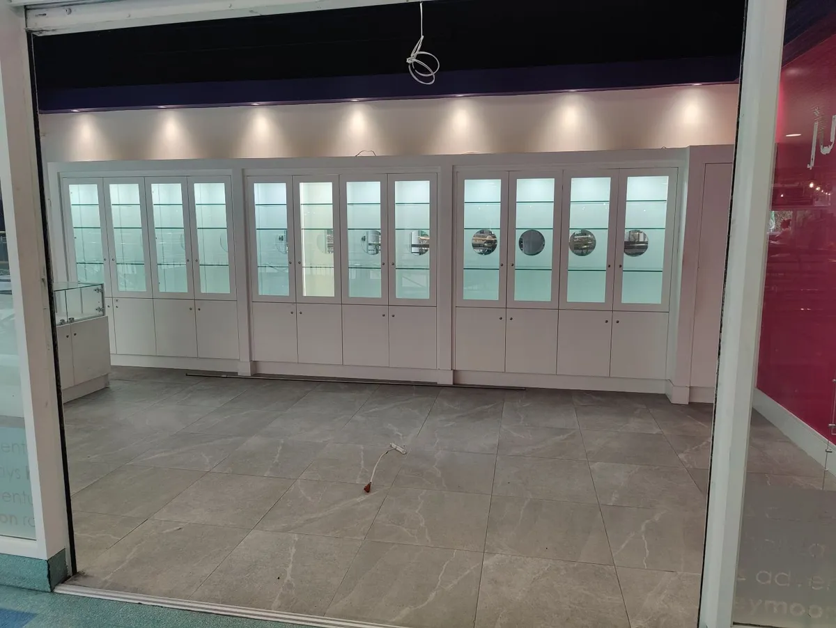 Premium Retail Display Units – Glass Wall Cabinets - Image 1