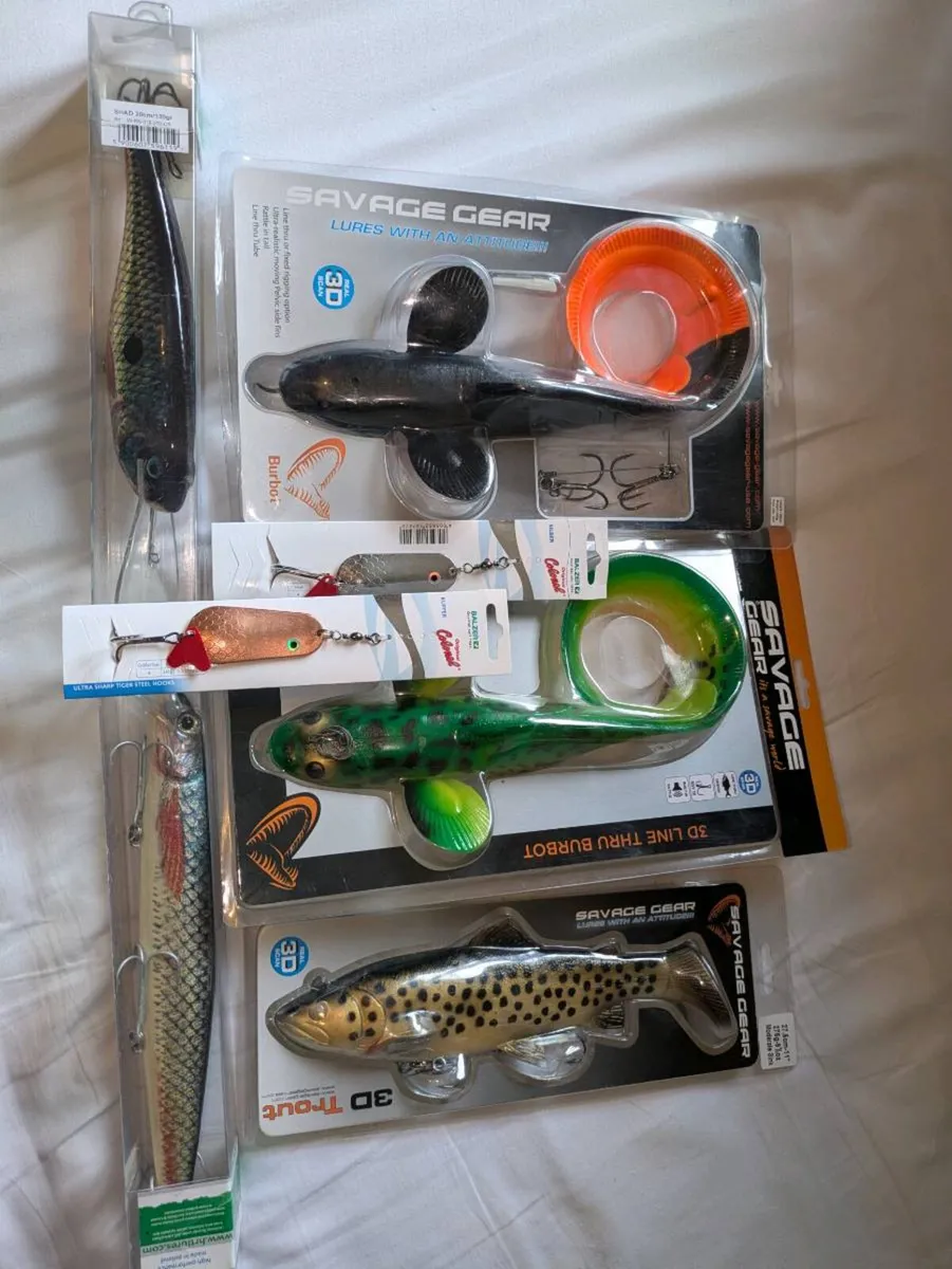 Pike Lures - SG Burbots, 3D Trout, Shads & Spoons - Image 1