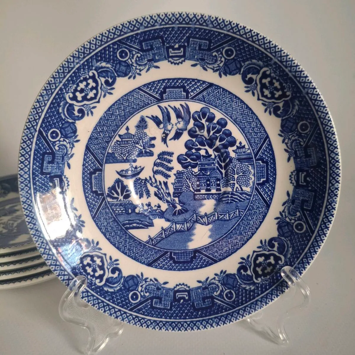 Myott Old Willow Saucers - Image 1