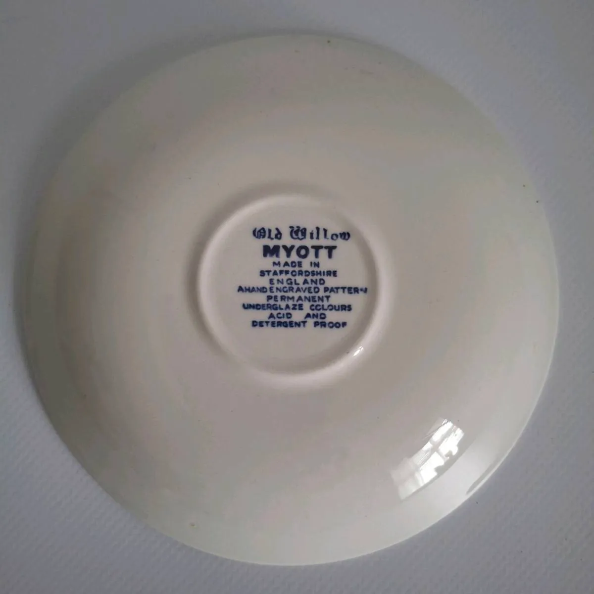 Myott Old Willow Saucers - Image 3