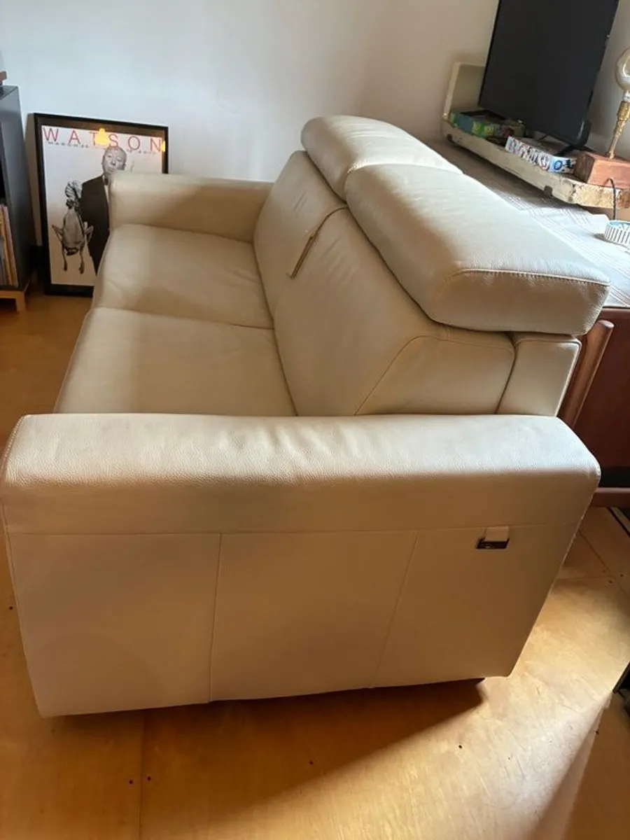 Italian Leather Sofa Bed - Image 2