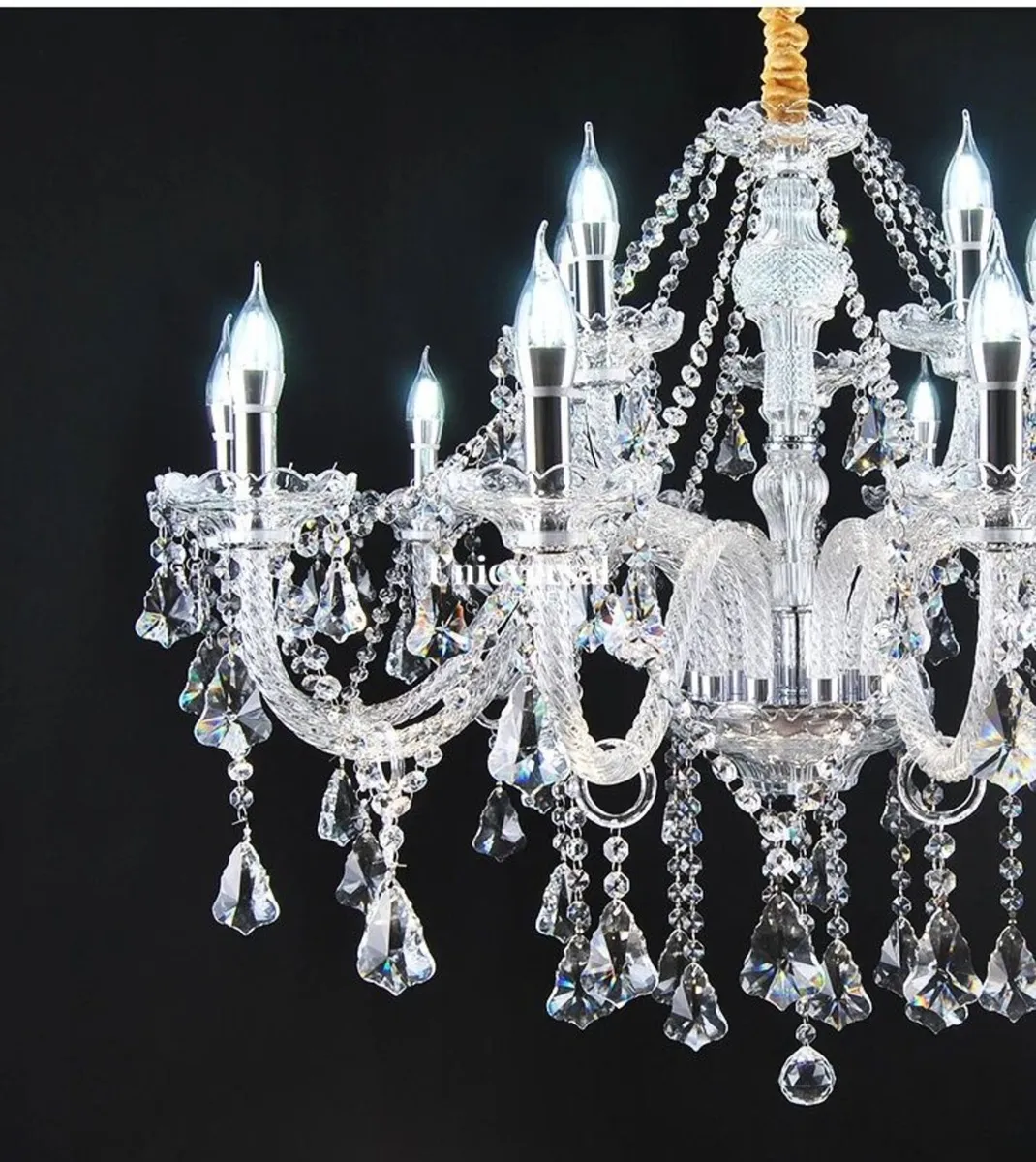4 Light Modern Luxury Crystal Chandelier - Image 3