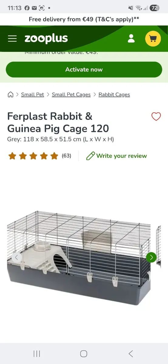 GUINEA PIG/RABBIT CAGE - Image 1