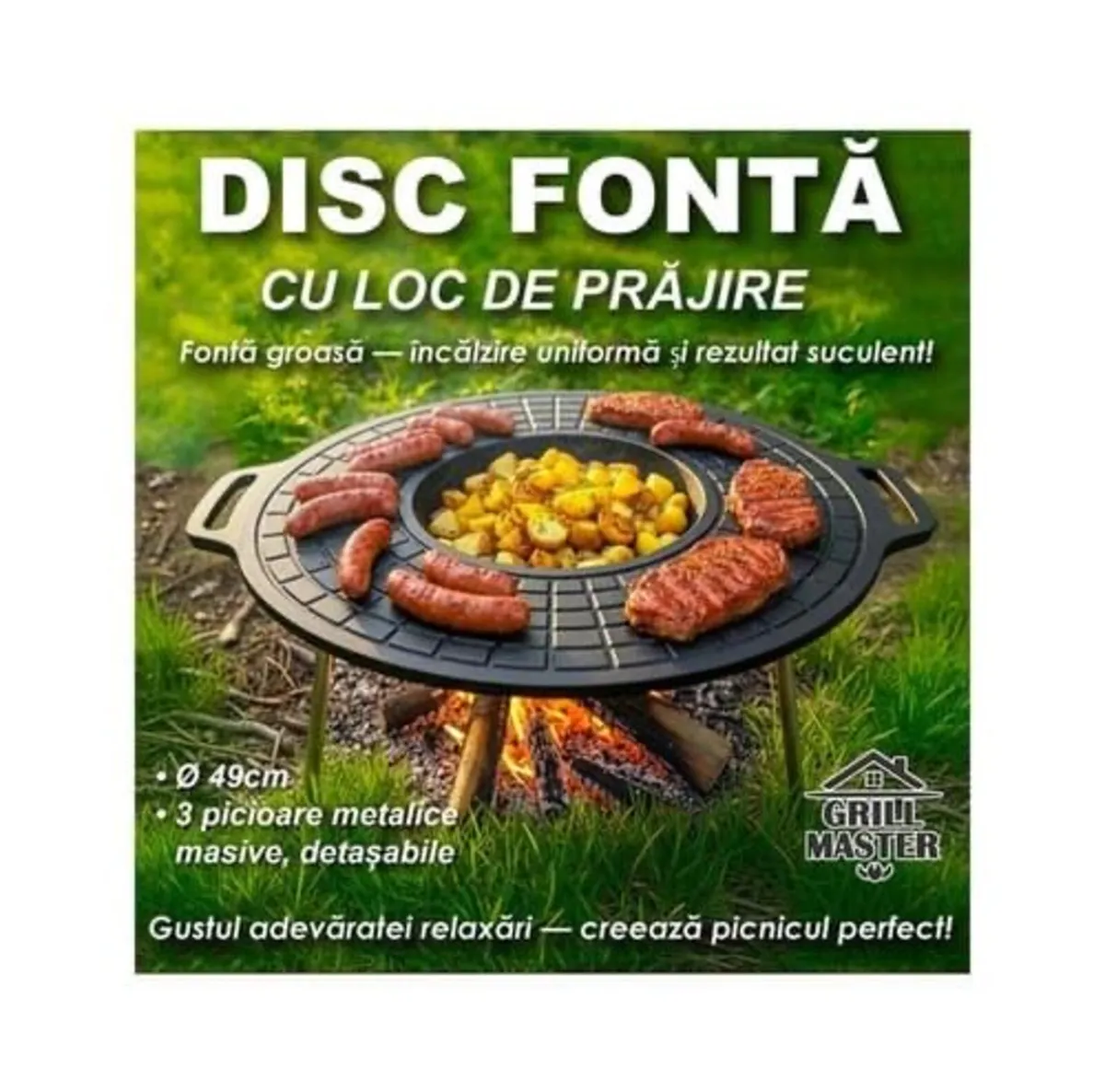 Iron cast disc for cooking - Image 3