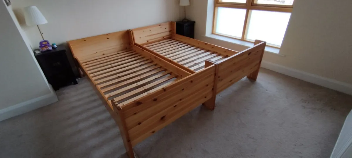 Solid Wood Bunk Bed for Sale – WITHOUT mattresses - Image 2