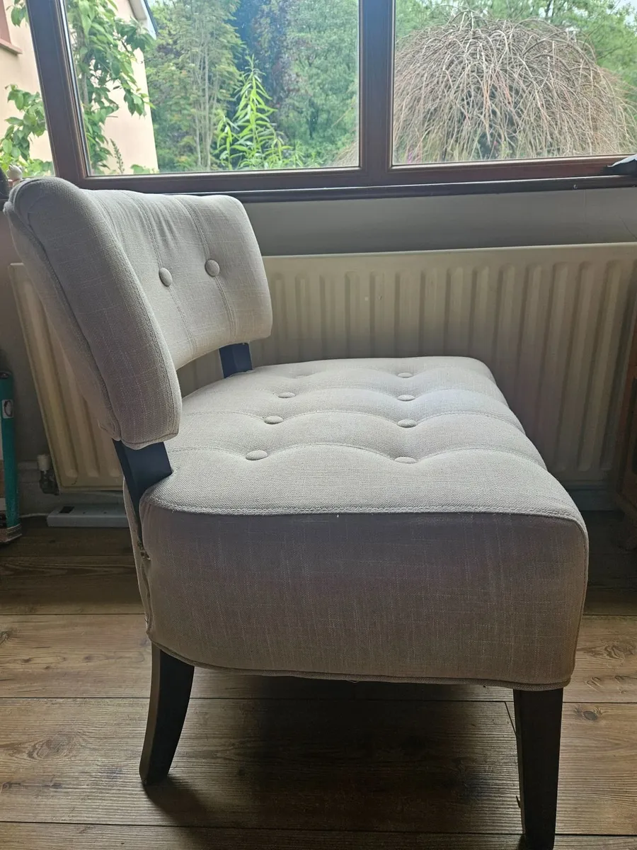 Linen style bedroom chairs - Image 2