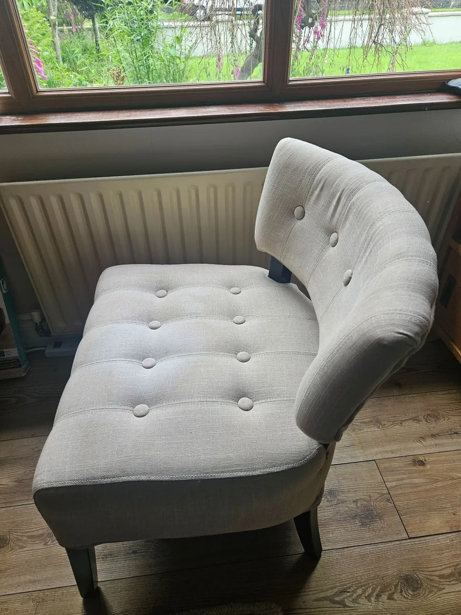 Linen style bedroom chairs - Image 4