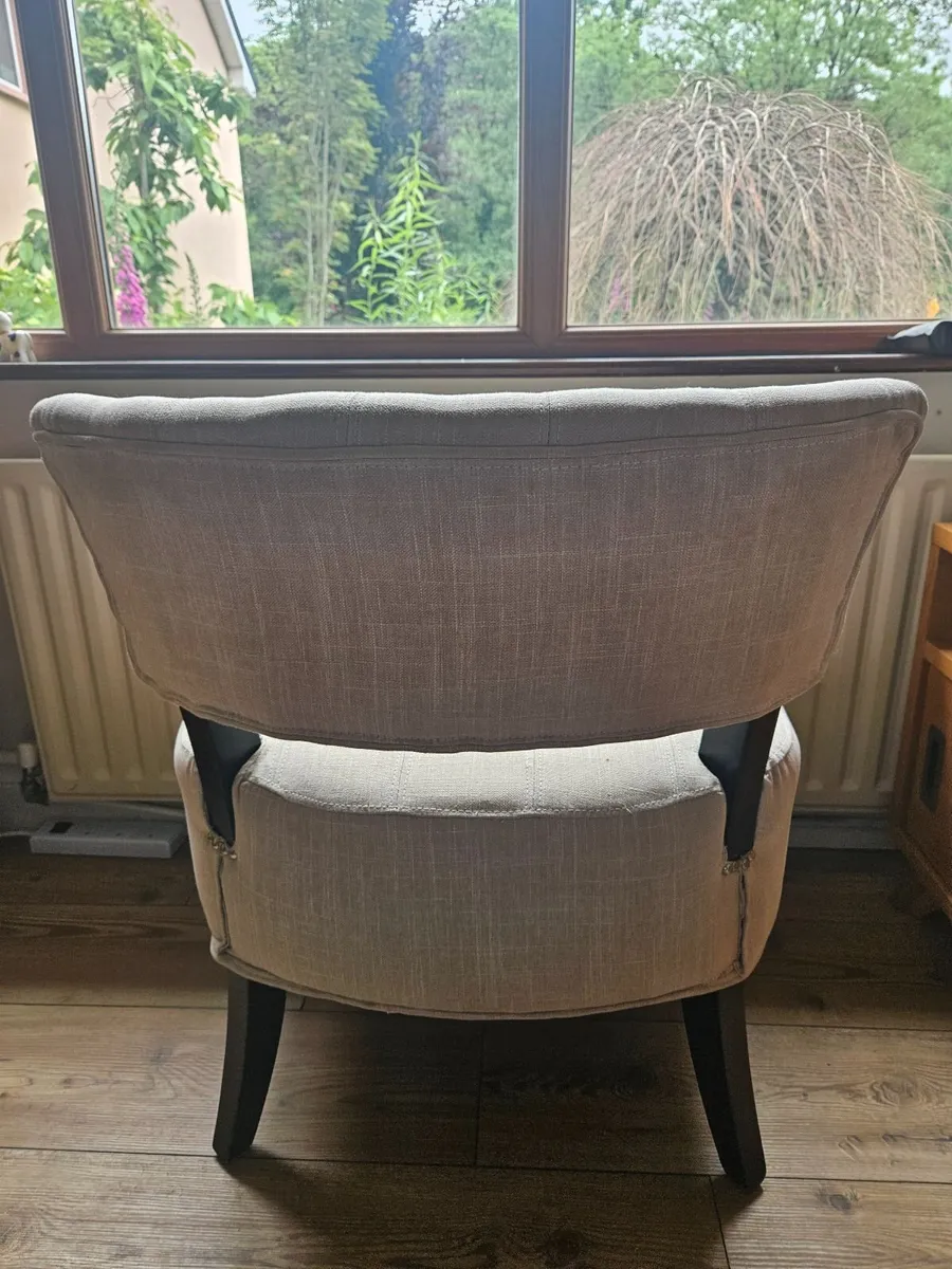 Linen style bedroom chairs - Image 3