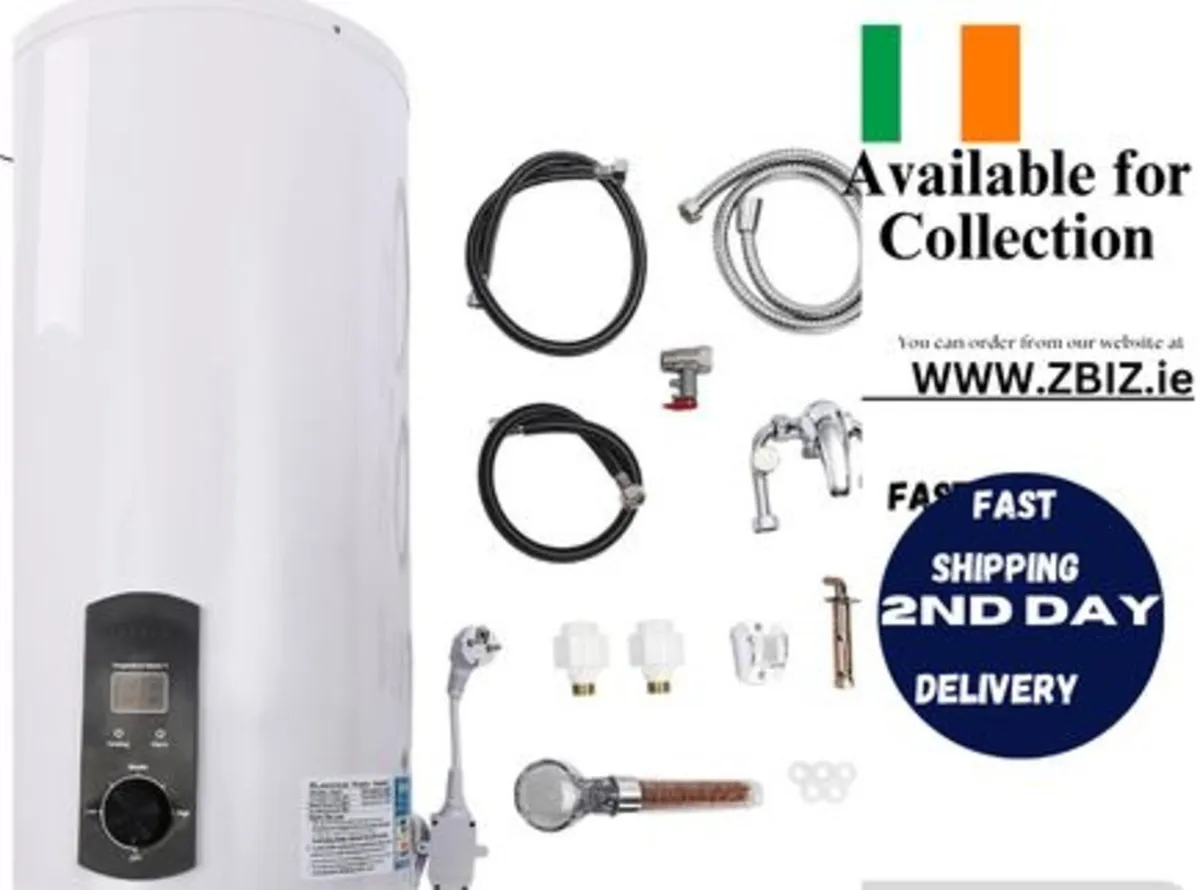 100L Electric Water Heater 2000W with LED Display - Image 1