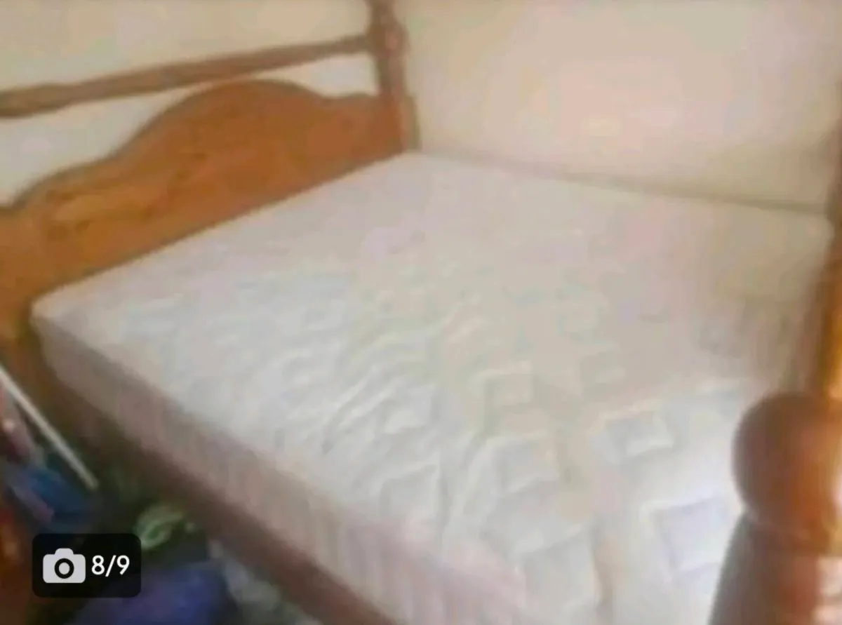 King Sze bed with matteress reapa - Image 2