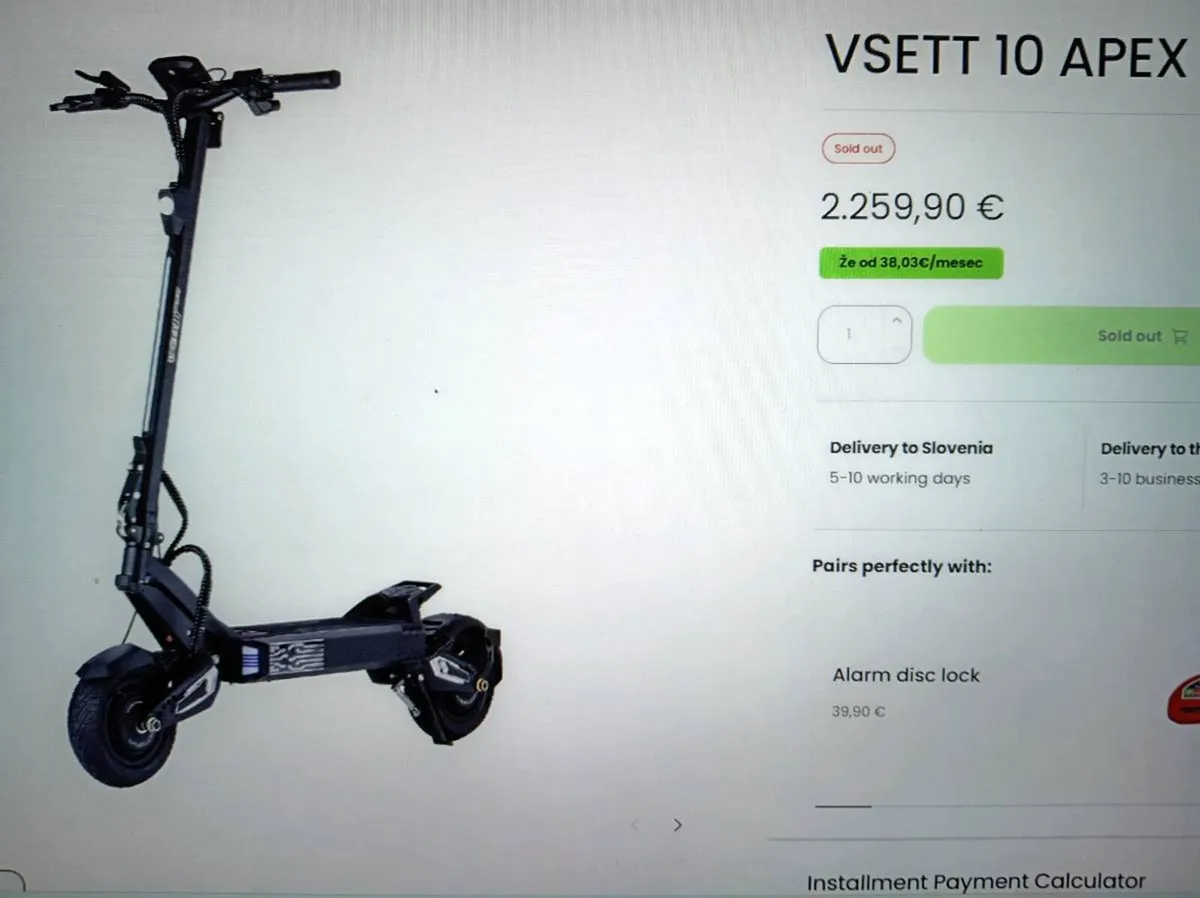 VSETT 10 APEX/TEVERUN FIGHTER 11-SERVICED/TRADE IN - Image 1