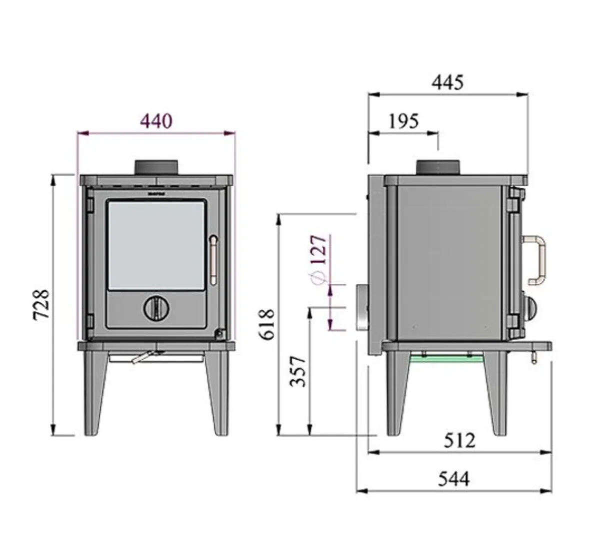 Morso 3116 Wood Burning Stove - Image 2