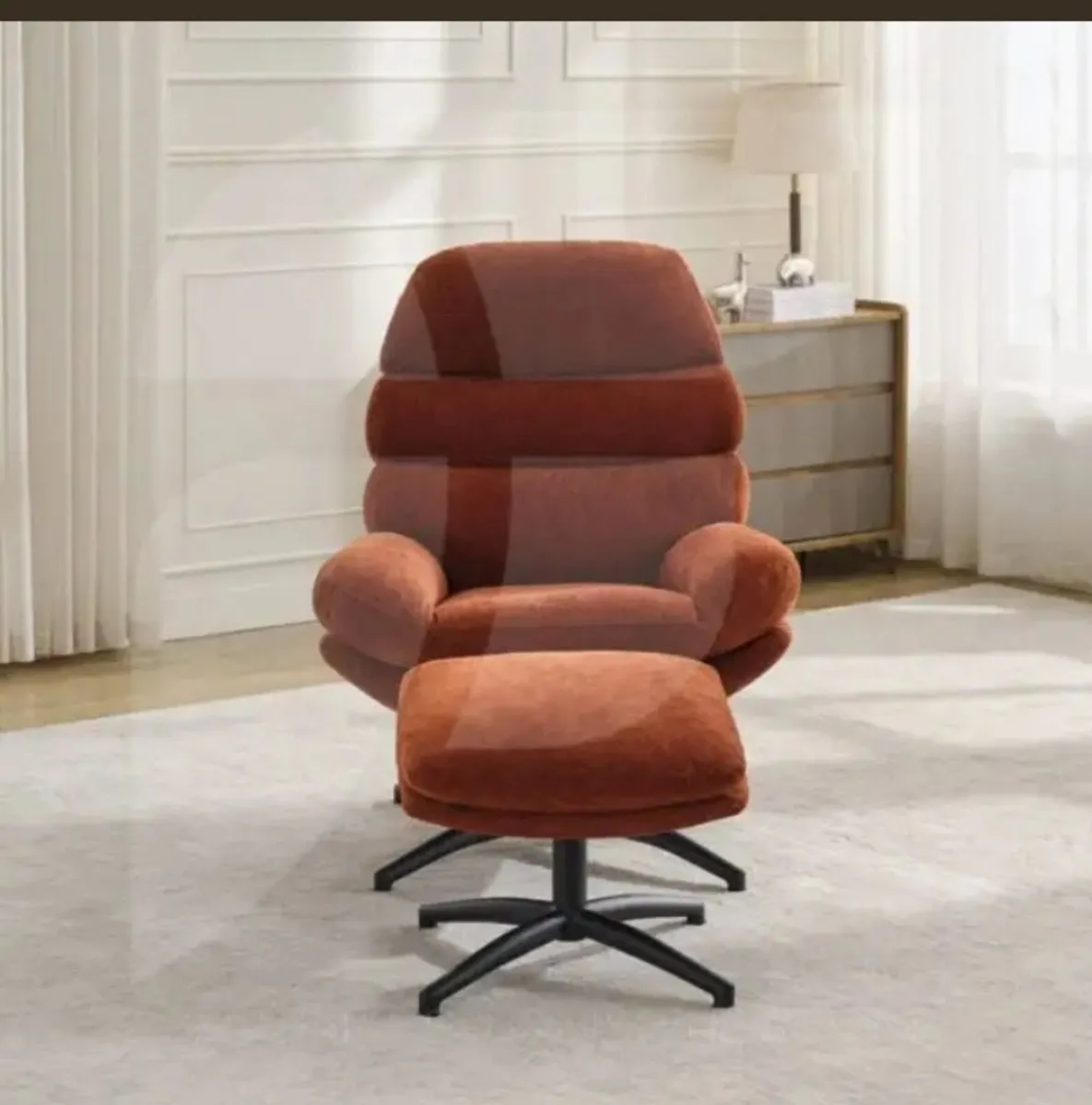 Clark Leisure Chair w/Footstool / 3 Colours - Image 2