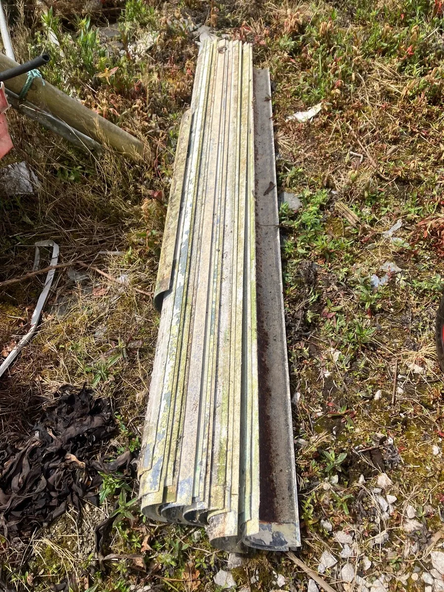Galvanised guttering