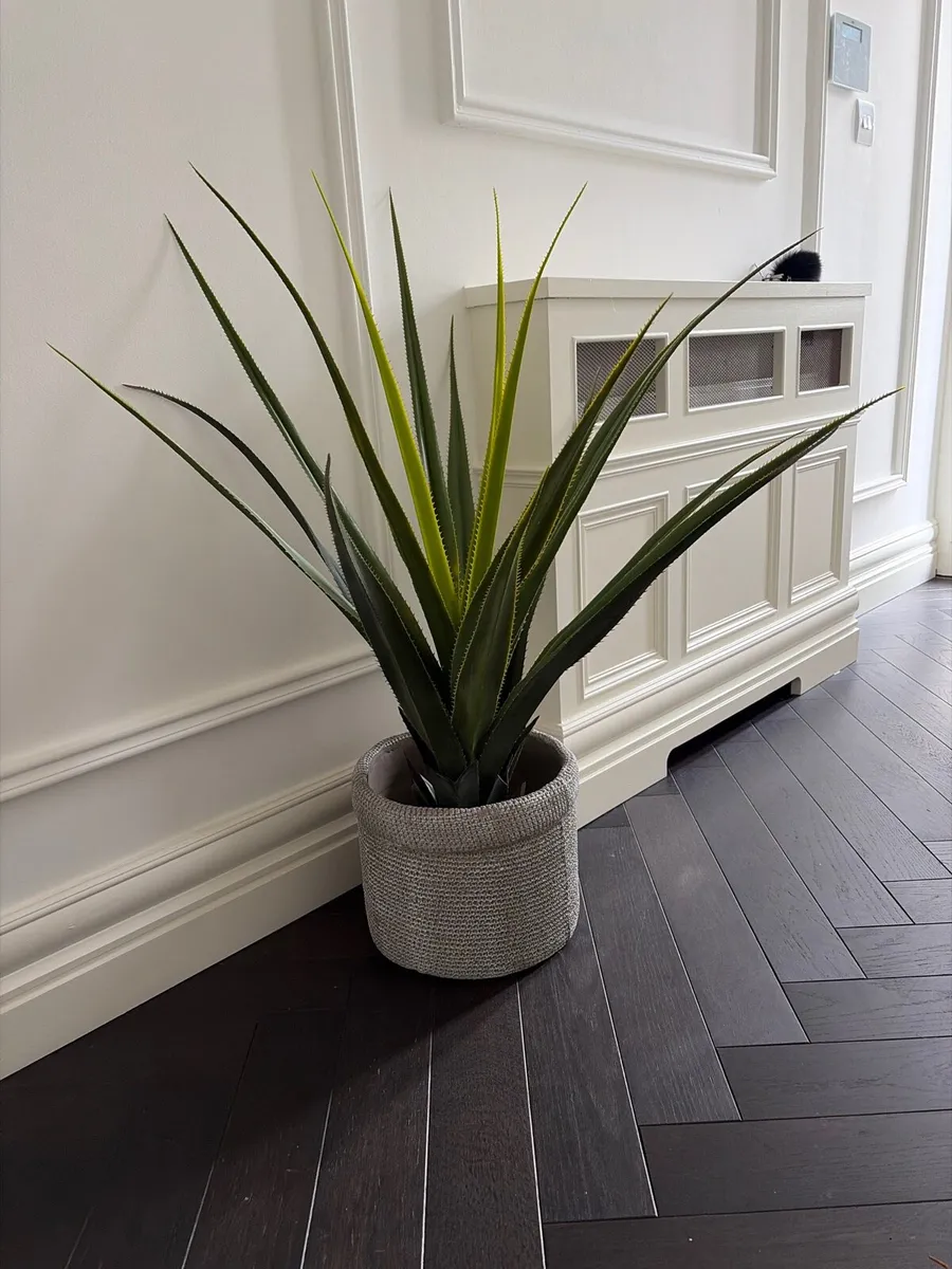 Large Artificial Plant with Ceramic Pot - Image 1