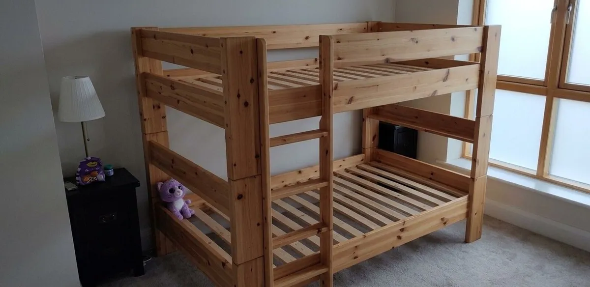 Solid Wood Bunk Bed for Sale – WITHOUT mattresses - Image 1