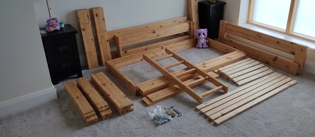 Solid Wood Bunk Bed for Sale – WITHOUT mattresses - Image 3