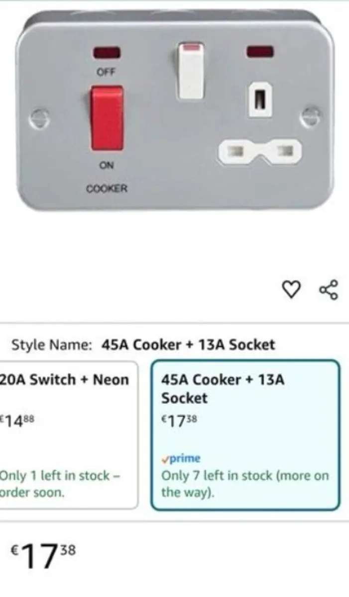 Cooker switch socket. - Image 2