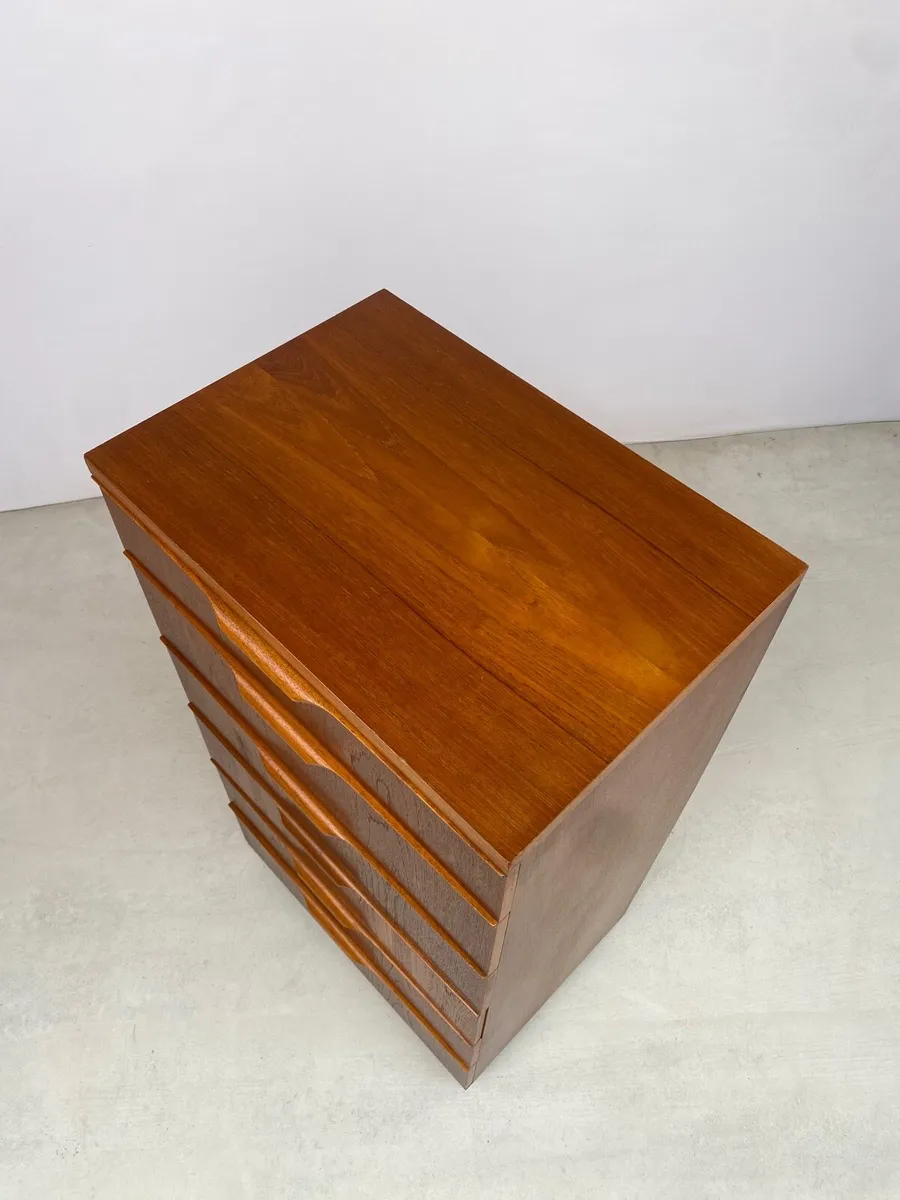 Mid Century Austinsuite Teak Tallboy Chest of - Image 2
