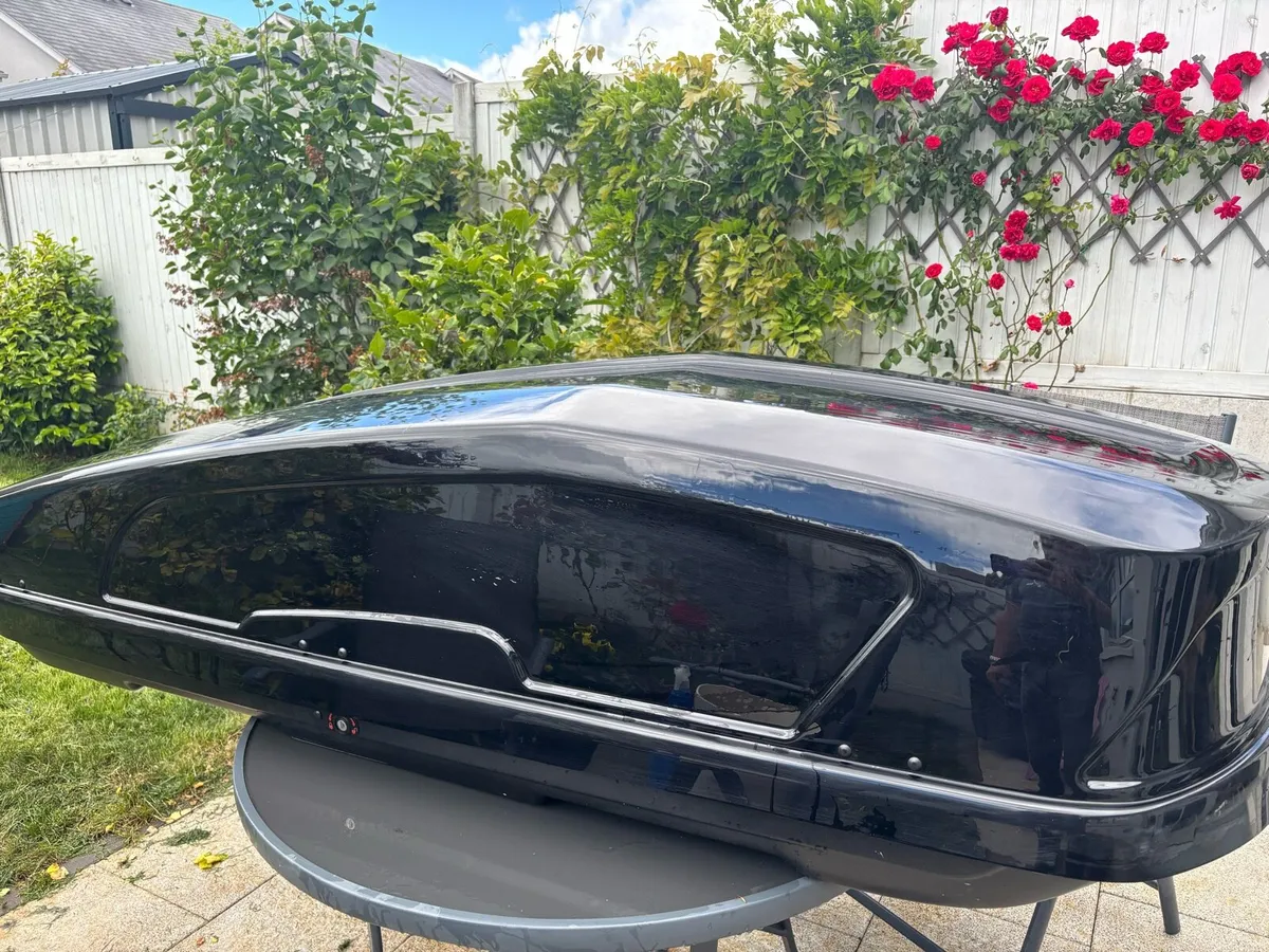 Halfords Large Duel side Opening Roof Box €250 Ono - Image 1