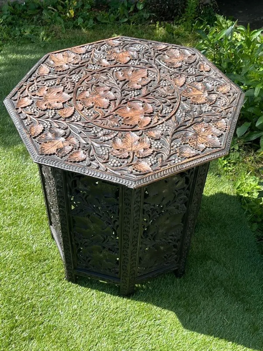 Beautiful Antique Campaign Tea Table circa 1900 - Image 1