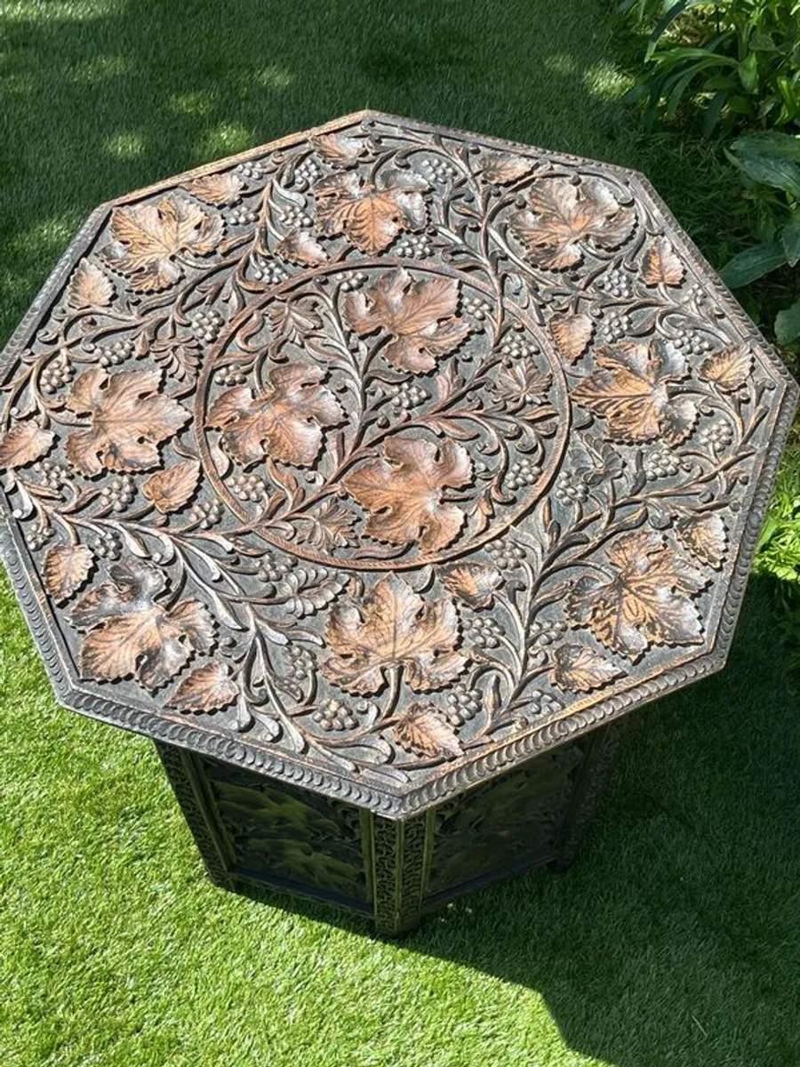 Beautiful Antique Campaign Tea Table circa 1900 - Image 2