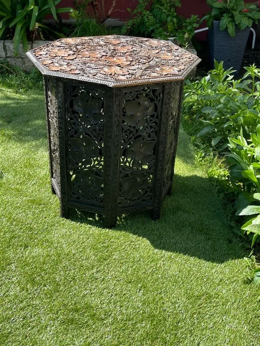 Beautiful Antique Campaign Tea Table circa 1900 - Image 3