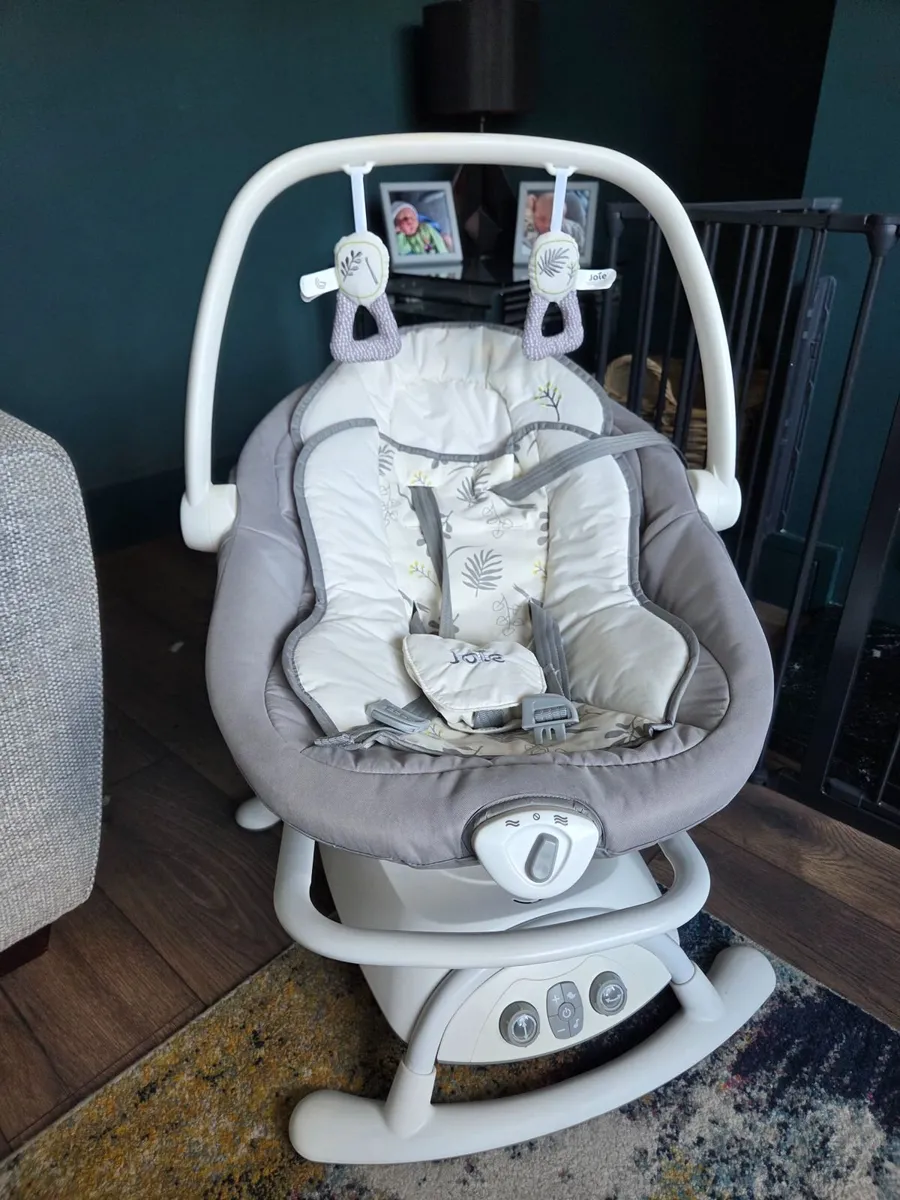 Joie Emeri 2-in-1 Baby Swing and Rocker Fern - Image 1