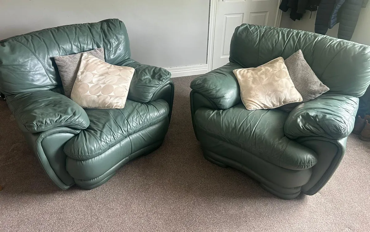 Leather Couches - Image 1