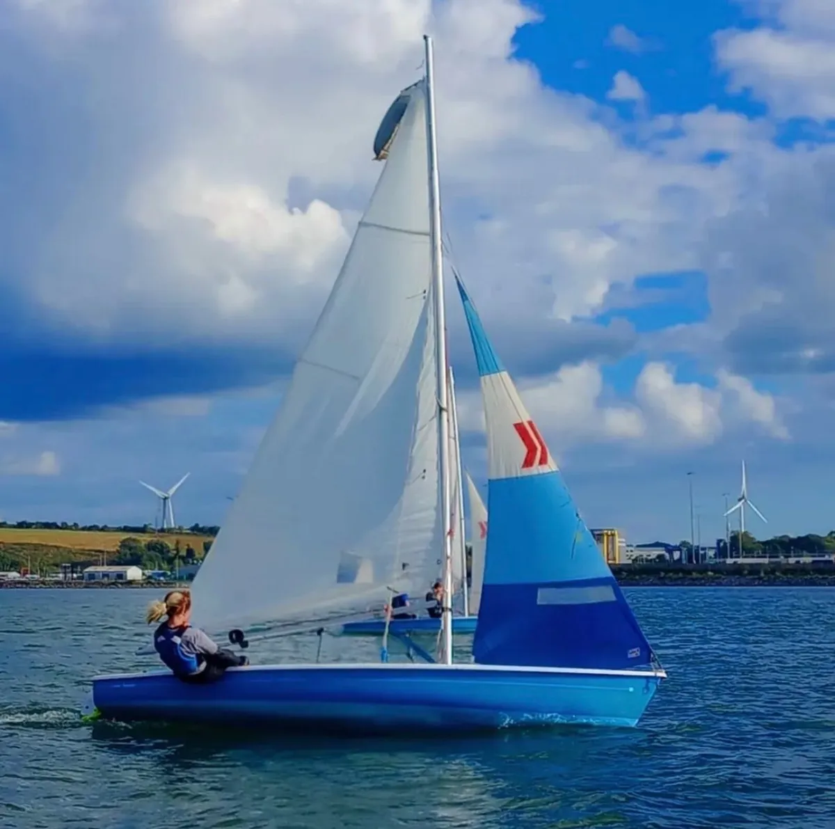 Laser II regatta sailing dinghy sail boat - Image 1
