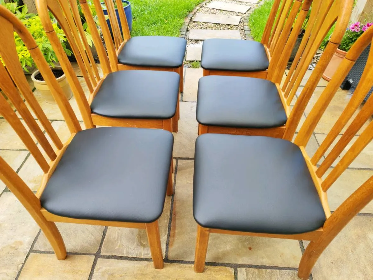 6 kitchen dining chairs - Image 2