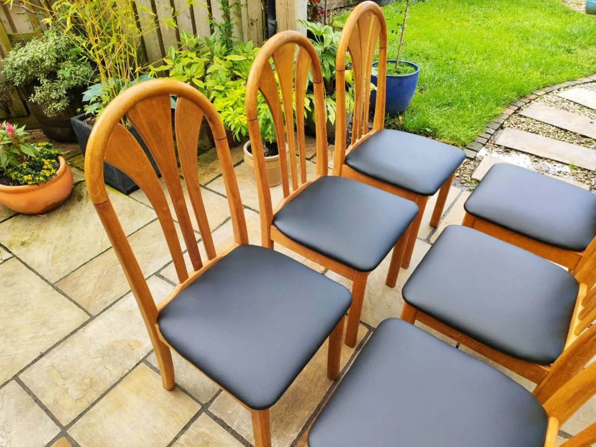 6 kitchen dining chairs - Image 3
