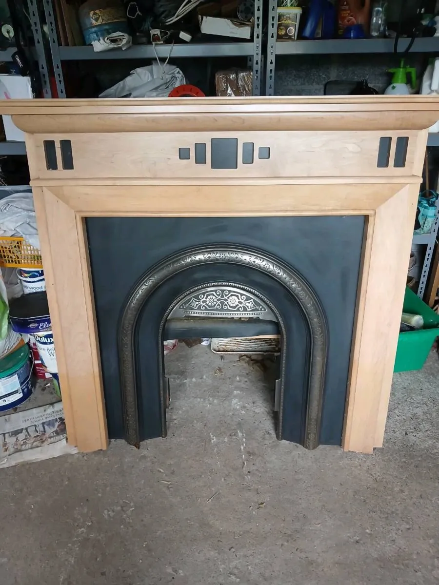 Fireplace and steel insert
