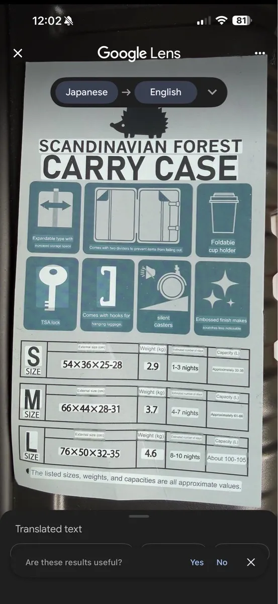 Medium sized checked suitcase - Image 2