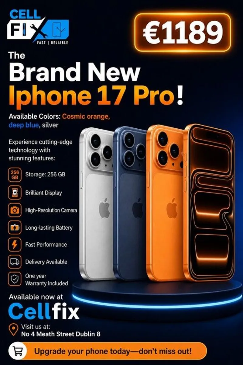 Iphone 17 Pro 256gb Brand New Sealed Pack Unlock Sim Free