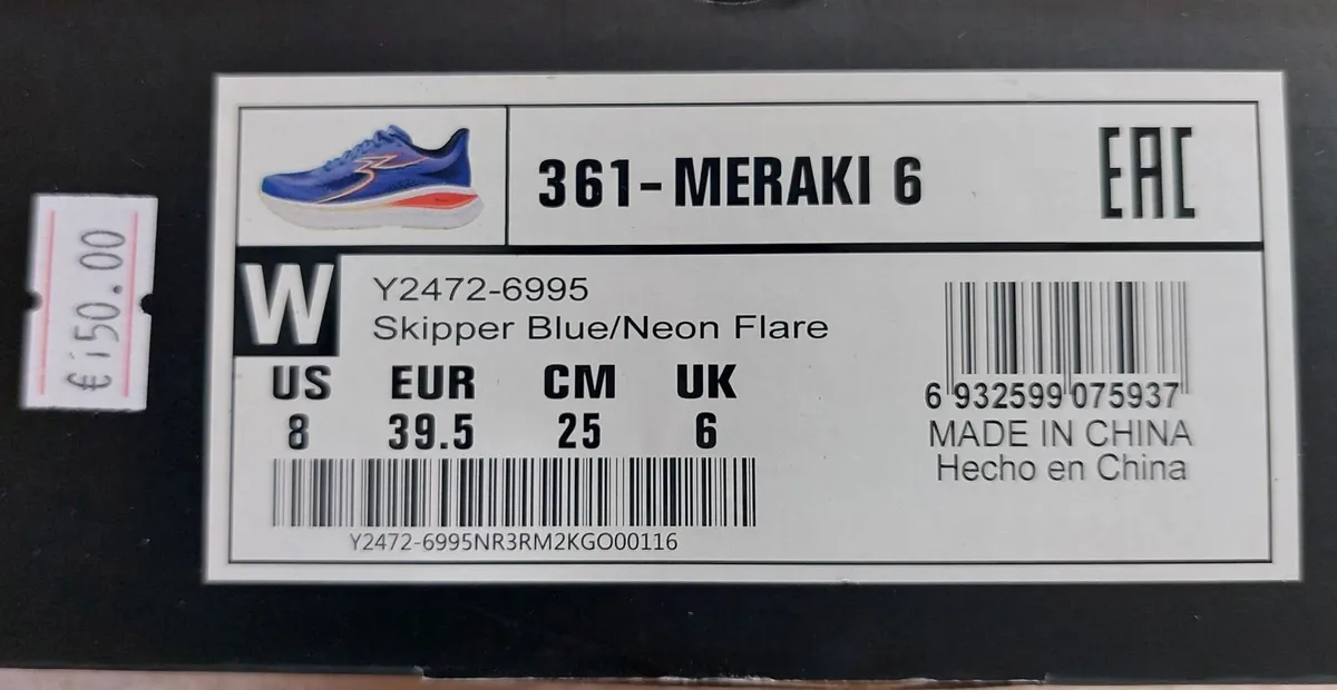 361° Meraki Runners Women Skipper Blue/Neon Flare. - Image 3