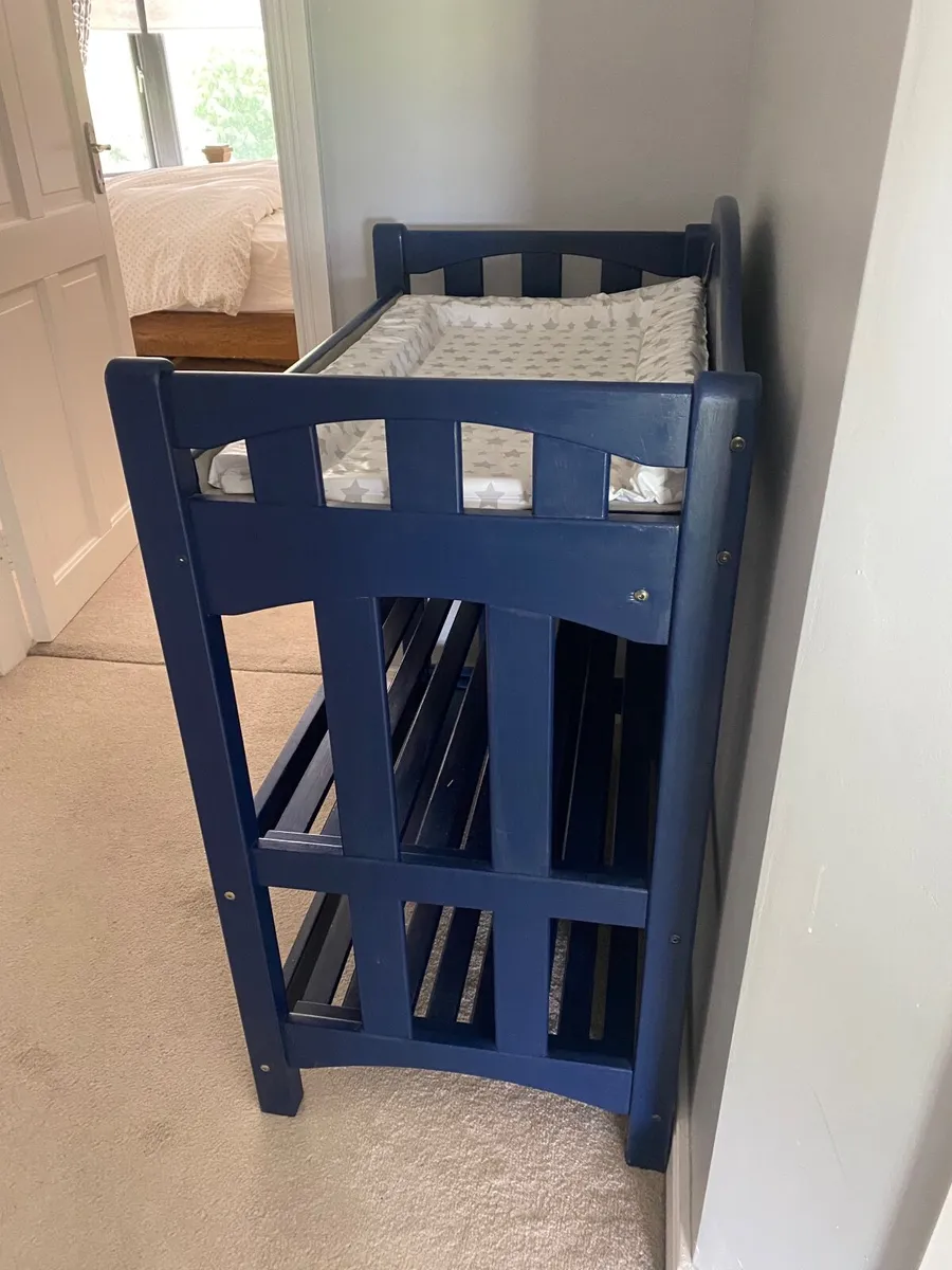 Nursery baby furniture cot and changing unit - Image 3
