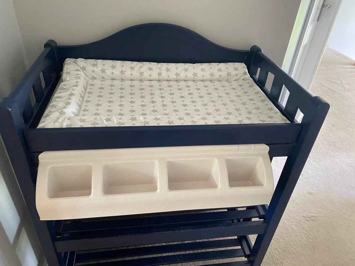 Nursery baby furniture cot and changing unit - Image 2
