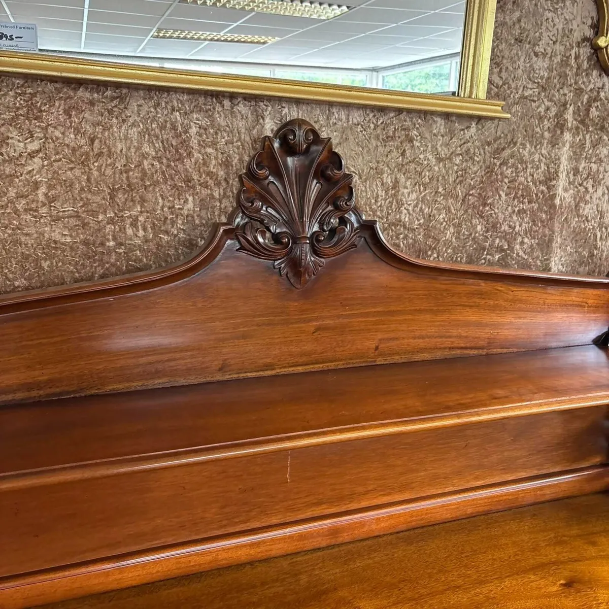 Mahogany 3 door chiffonier. - Image 4