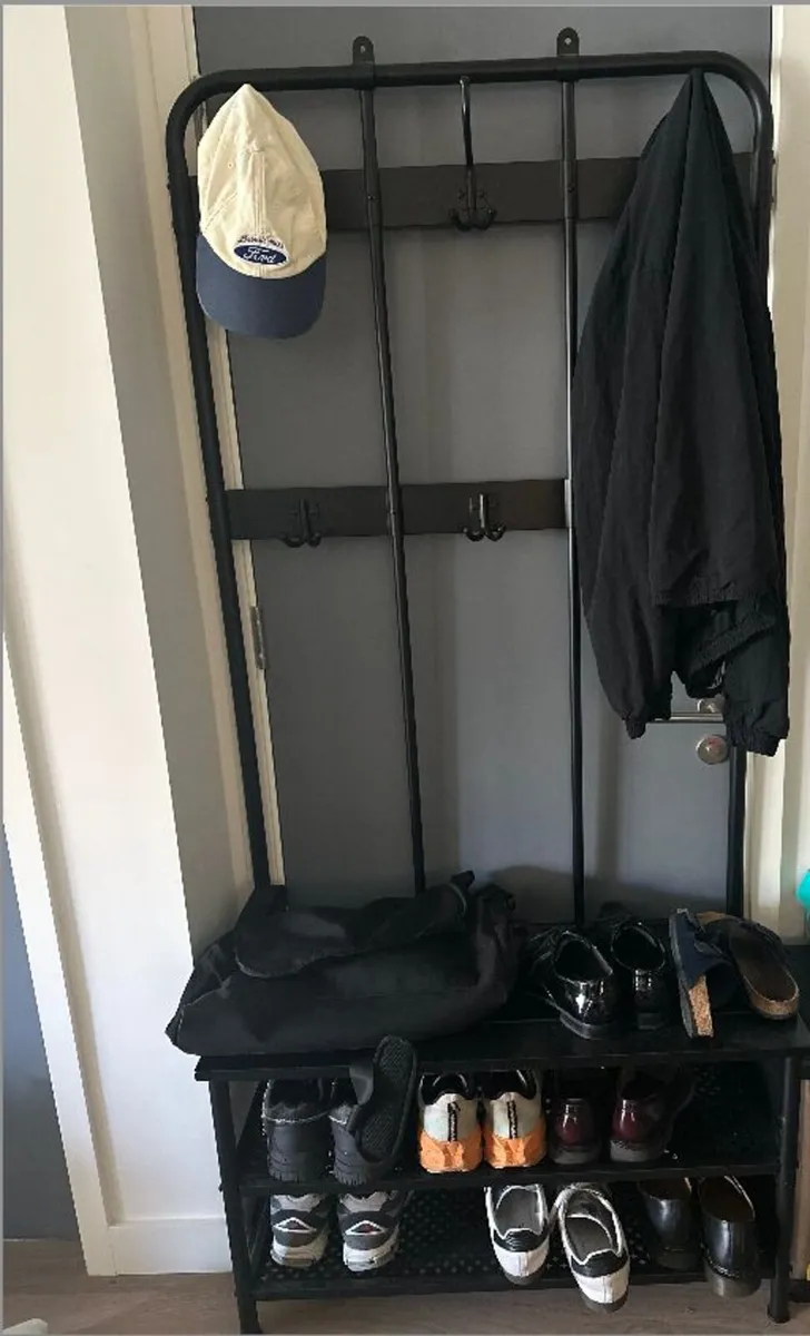 Coat Stand with Bench - Image 2