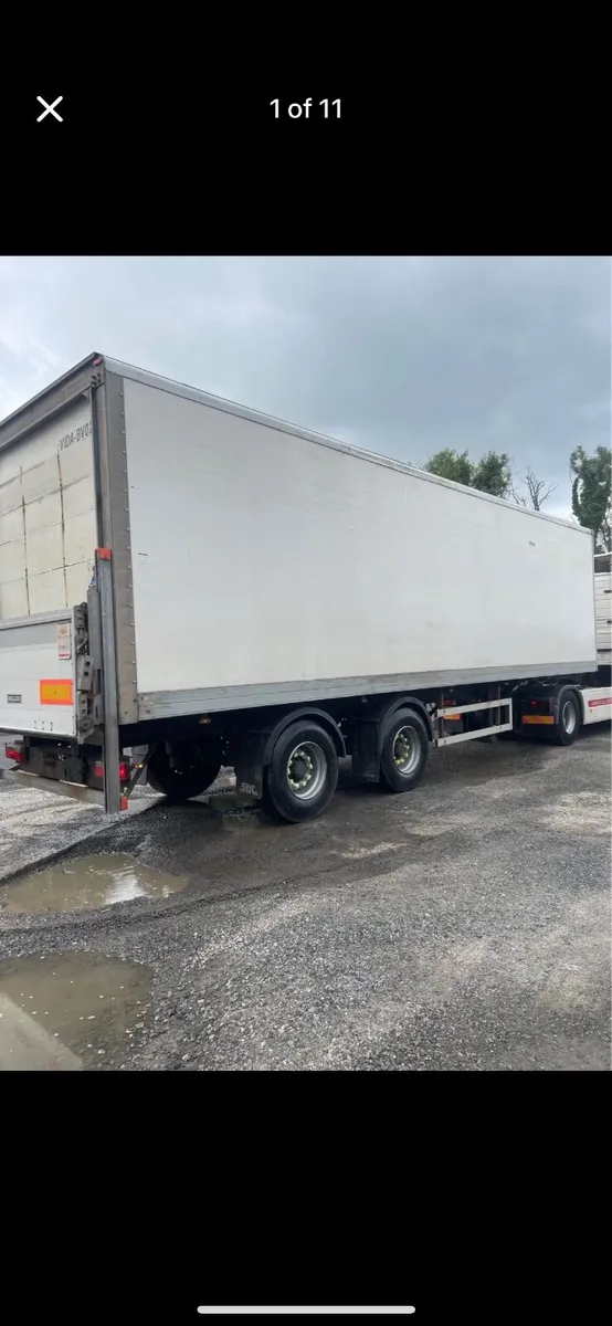 Urban box van trailer - rear steer axle (choice) - Image 1